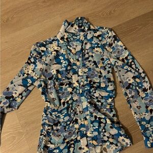 Floral Rails Button-Up Shirt like new Small